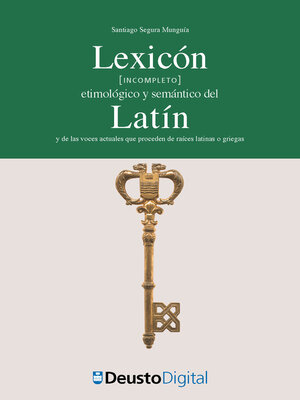 cover image of Lexicón [incompleto] etimológico y semántico del Latín